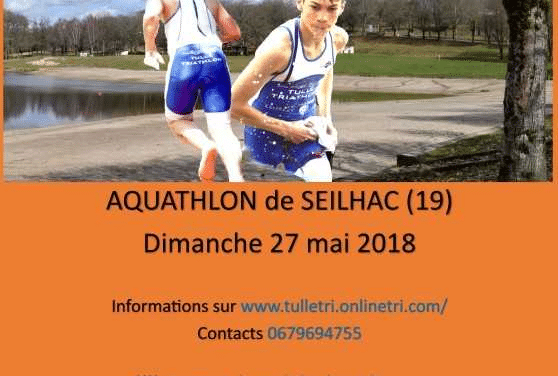 Sélectif Aquathlon Nouvelle-Aquitaine – Aquathlon de Seilhac – 27 mai 2018