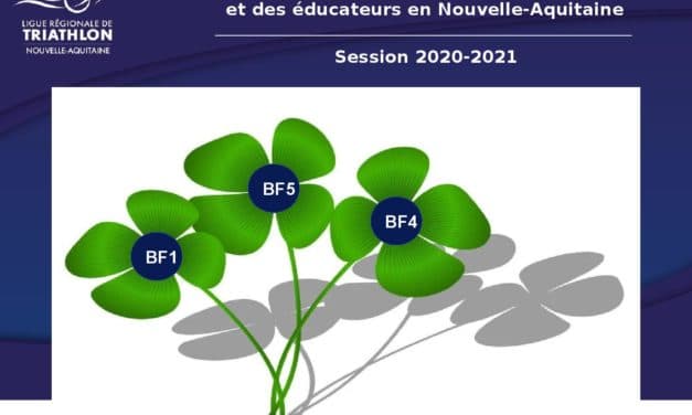 Offre de formation fédérale BF1 – BF5 – BF4 2020 / 2021 en Nouvelle-Aquitaine
