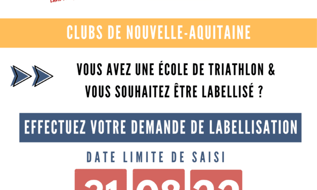 Labellisation École de Triathlon 2023