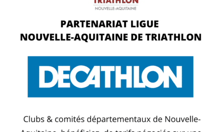 Partenariat Decathlon / Ligue Nouvelle-Aquitaine de Triathlon